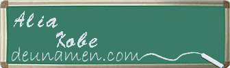 Alia Kobe Visitenkarte